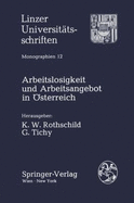 Arbeitslosigkeit Und Arbeitsangebot in Sterreich