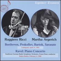 Argerich & Ricci - Leningrad 1961 - Martha Argerich (piano); Ruggiero Ricci (violin); SWR Baden-Baden and Freiburg Symphony Orchestra; Ernest Bour (conductor)