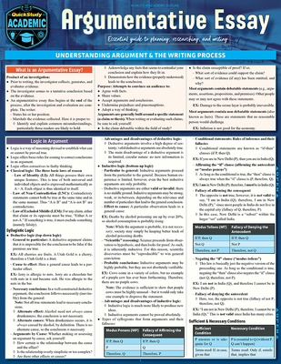 Argumentative Essay: QuickStudy Reference Guide to Planning, Researching, and Writing - Jacobs, Kathryn, PhD