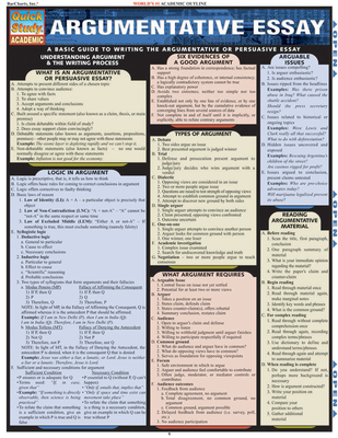 Argumentative Essay: Reference Guide - BarCharts, Inc.