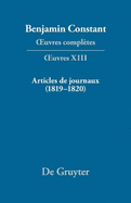 Articles de Journaux (1819-1820)