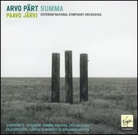 Arvo P�rt: Summa - Estonian National Symphony Orchestra; Paavo J�rvi (conductor)