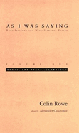 As I Was Saying, Volume 1: Texas, Pre-Texas, Cambridge