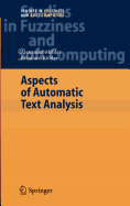 Aspects of Automatic Text Analysis