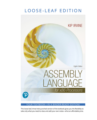 Assembly Language for X86 Processors -- Print Offer [loose-Leaf] - Irvine, Kip R