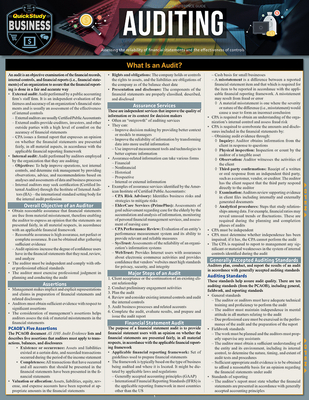 Auditing: a QuickStudy Reference Tool - Griffin, Michael P