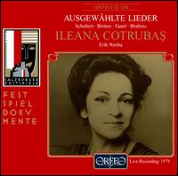 Ausgew�hlte Lieder - Erik Werba (piano); Ileana Cotrubas (soprano)