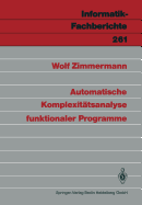 Automatische Komplexit�tsanalyse Funktionaler Programme