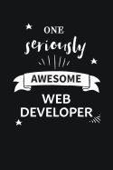Awesome Web Developer Notebook Blank Lined Gift Journal