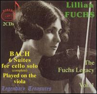 Bach: 6 Suites for Cello Solo - Lillian Fuchs (viola)