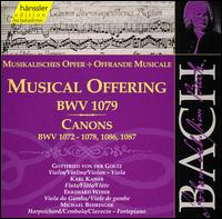 Bach: Musical Offering; Canons - Christian Goosses (viola); Christian Goosses (violin); Daniela Helms (violin); Ekkehard Weber (viola da gamba);...