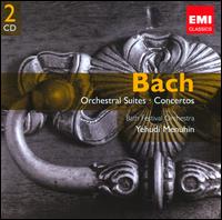 Bach: Orchestral Suites; Concertos - George Malcolm (harpsichord); Leon Goossens (oboe); William Bennett (flute); Yehudi Menuhin (violin);...