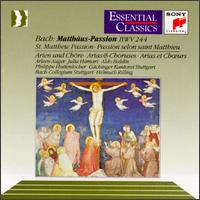 Bach: St. Matthew Passion Arias & Choruses - Aldo Baldin (tenor); Arleen Aug�r (soprano); Julia Hamari (alto); Philippe Huttenlocher (bass);...