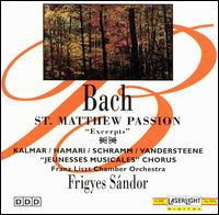 Bach: St. Matthew Passion (Excerpts) - Denes Gulyas (tenor); Julia Hamari (contralto); Magda Kalmar (soprano); Zeger Vandersteene (tenor);...