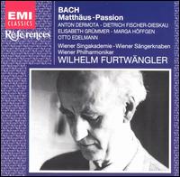 Bach: St. Matthew Passion - Anton Dermota (tenor); Anton Heiller (harpsichord); Dietrich Fischer-Dieskau (baritone); Elisabeth Gr�mmer (soprano);...