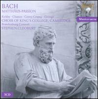 Bach: St. Matthew Passion - David Thomas (bass); Emma Kirkby (soprano); Martyn Hill (tenor); Michael Chance (alto); Michael George (bass);...