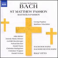Bach: St Matthew Passion - Christian Rathgeber (tenor); Christian Wagner (bass); Daniel Ochoa (bass); Daniel Sans (tenor); Florian K�ppers (bass);...