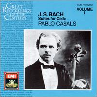 Bach: Suites for Cello, Vol. 1 - Pablo Casals (cello)