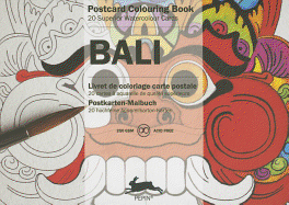 Bali-20 Superior Watercolour Cards: Postcard Colouring Book