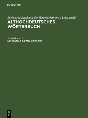 Band 2: C Und D - Grosse, Rudolf (Editor)