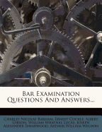 Bar Examination Questions And Answers