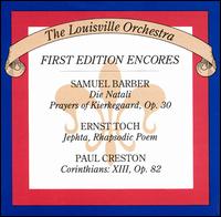 Barber, Toch, Creston: Orchestral Music - Louisville Orchestra