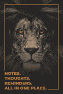 Be Strong and Courageous. Notes. Thoughts. Reminders. All in one place.: Lion Notebook Journal