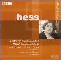Beethoven, Mozart: Piano Concertos - Myra Hess (piano); London Philharmonic Orchestra; Adrian Boult (conductor)