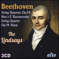 Beethoven: String Quartets, Op. 59 Nos. 1-3 'Rasumovsky'; String Quartet Op. 74 'Harp' - The Lindsays