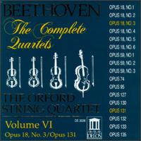 Beethoven: The Complete Quartets, Vol. VI - Andrew Dawes (violin); Denis Brott (cello); Kenneth Perkins (violin); Orford String Quartet; Terence Helmer (viola)