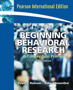 Beginning Behavioral Research: A Conceptual Primer