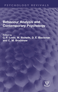 Behaviour Analysis and Contemporary Psychology