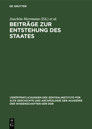 Beitr�ge Zur Entstehung Des Staates