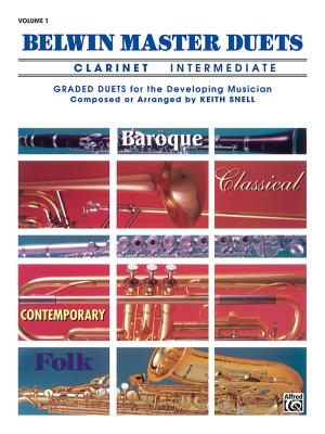 Belwin Master Duets (Clarinet), Vol 1: Intermediate - Snell, Keith