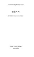 Benn : Einf. in d. Werk