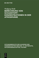 Berechnung Von Schadstoffkonzentrationen in Der Atmosph�re