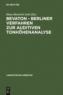Bevaton - Berliner Verfahren Zur Auditiven Tonhohenanalyse