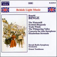 Binge: British Light Music - Kenneth Edge (sax); Sylvia Capova (piano); Slovak Radio Symphony Orchestra; Ernest Tomlinson (conductor)