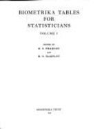 Biometrika Tables for Statisticians