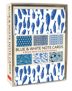 Blue & White Note Cards: 6 Blank Note Cards & Envelopes (6 x 4 inch cards in a box)
