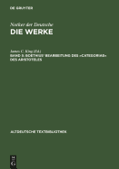 Boethius' Bearbeitung Des ?Categoriae� Des Aristoteles
