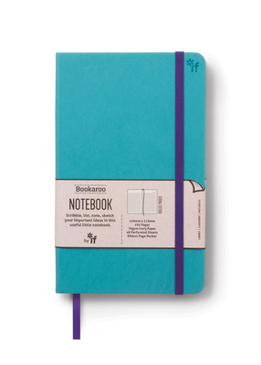 Bookaroo Notebook Journal - Turquoise - If