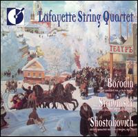 Borodin: String Quartet No. 2; Igor Stravinsky: Three Pieces for String Quartet - Ann Elliott-Goldschmid (violin); Joanna Hood (viola); Lafayette String Quartet; Pamela Highbaugh (cello); Sharon Stanis (violin)