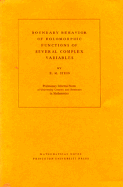 Boundary Behavior of Holomorphic Functions of Several Complex Variables. (Mn-11)