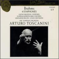 Brahms: 4 Symphonies; Haydn Variations; Overtures; Double Concerto; Libeslieder-Walzer - Artur Balsam (piano); Frank Miller (cello); Joseph Kahn (piano); Mischa Mischakoff (violin);...