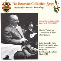 Brahms: Haydn Variations; R. Strauss: Don Quixote - Frederick Riddle (viola); John Kennedy (cello); Thomas Beecham (spoken word); Royal Philharmonic Orchestra;...