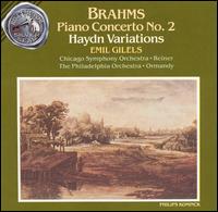 Brahms: Piano Concerto No. 2; Haydn Variations - Emil Gilels (piano)