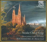 Brahms: Secular Choral Songs - Manfred Klier (horn); Marie-Pierre Langlamet (harp); Berlin RIAS Chamber Choir (choir, chorus)