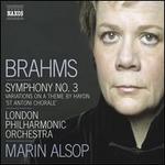 Brahms: Symphony No. 3: Variations on a Theme by Haydn