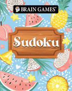 Brain Games - Take-Along - Sudoku Summer-Themed Fruit Design Portable Variety Puzzle Book